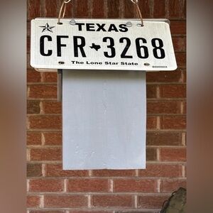 Texas License Plate Birdhouse